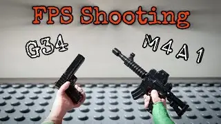 LEGO G34 And M4A1 FPS Shooting (Stop Motion)