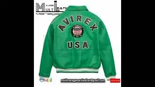 Avirex  brand jacket making by Multi Management Leather#multimanagementleather #leather #mmleather