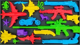 Membersihkan Sniper Rifle, Assault Rifle, AK47, Shotgun, Glock Pistol, Revolver, Nerf Guns, EPS 73
