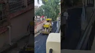 Road repair after rain damage