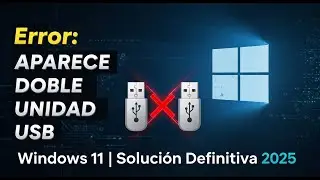 ⚠️ Error: Aparece Doble Unidad USB en Windows 11 | Soluci&oacute;n Definitiva 2025