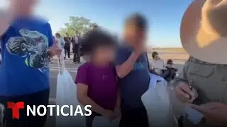 Un papel fue la conexi&oacute;n familiar para estos ni&ntilde;os rescatados en la frontera | Noticias Telemundo