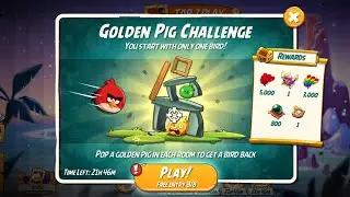 Angry birds 2 golden pig challenge today 13/12/2025