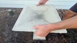 Awesome Lowe&rsquo;s Concrete Square Birdbath!