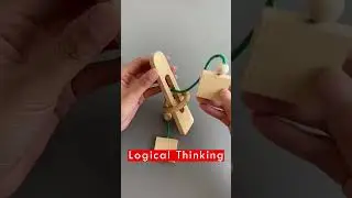 Remove the ring, Wooden rope puzzle #solve #puzzles #shorts