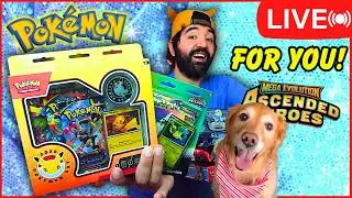 LIVE🔴 Opening NEW Pokemon Cards... FOR YOU!!