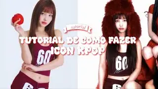 Tutorial de como fazer icon kpop!! 