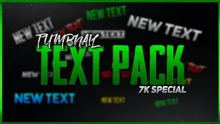 TUMBNAIL TEXT PACK FOR CREATORS🔥 | pixel lab text pack |  7K SPEACIAL