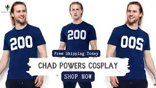 Navy Chad Powers T-Shirt Russ Holliday Comedy Series Cosplay Costume #Takerlama #ChadPowers #Cosplay