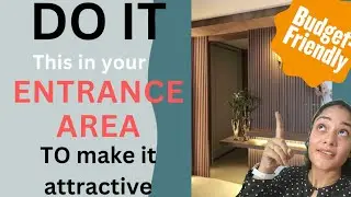 how to make your foyer area look expensive in a budget