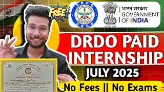 DRDO  Internship 2025 | How To Apply DRDO Internship 2025 | Step by Step Guide Eligibility Stipend