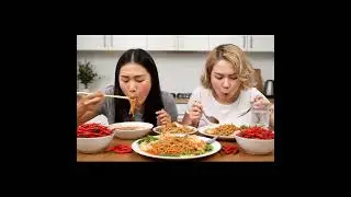 🔥😅 &ldquo;Can&rsquo;t Handle The Heat!&rdquo;#SpicyNoodlesChallenge #HotAndSpicy #FoodReaction #Trending