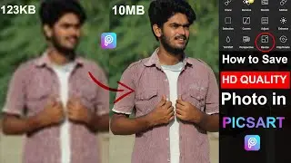 New trick // 2020 // How to save HD QUALITY photo in PICSART 😮 // RD EDITOGRAPHY