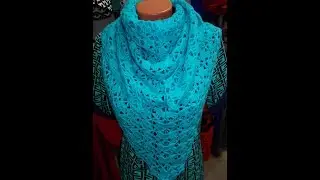 БАКТУС  ИЛИ ШЕЙНЫЙ ПЛАТОК КРЮЧКОМ.МАСТЕР КЛАСС.