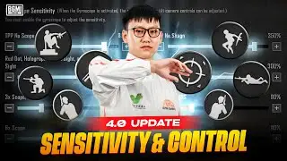 BGMI 4.0 Update Sensitivity or Control&rsquo;s Breakdown in 5 Min&rsquo;s ( Gyro Or Non Gyro )
