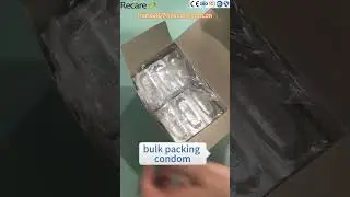bulk packing condom144 pieces rectangular foil packing condom in a box, economical packaging method.