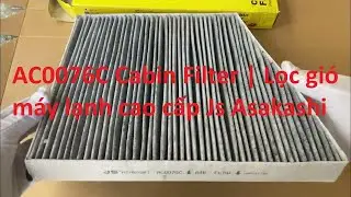 AC0076C Cabin Filter | Lọc gi&oacute; m&aacute;y lạnh cao cấp Js Asakashi AC0076C c&oacute; than hoạt t&iacute;nh | Anphuc Auto