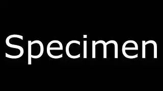 Specimen Meaning