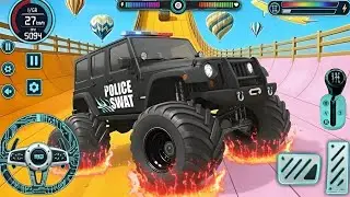MEGA RAMP MONSTER Police TRUCK Stunts & CRASHES (Game Play/Wala Game) Android Gameplay#monstertruck