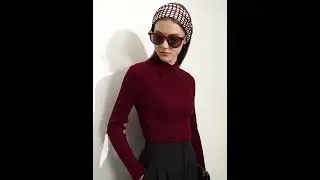 Amii Minimalism Women's Sweaters Fashion Polo Collar Wool Pullov