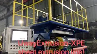 Cross linked foam sheet production line