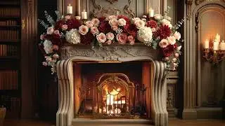 Bridgerton Fireplace 🔥 Classical Music Ambience for Sleep and Relaxation Romantic Ambience