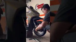 Honda Beat buat trabas main di tanah deket sawah #hondabeat #beatstreet #tires