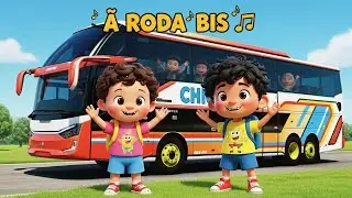 🎶 Roda-Roda Bis Berputar 🚍 Lagu Anak Lucu | chio dan ryu l Naik Bis double decker