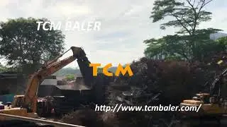 Scrap metal horizontal shear machine light scrap container shear machine