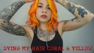 Coral & Yellow hair | Arctic Fox Hair Color