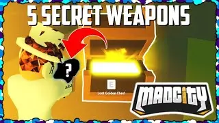 🔫5 SECRET WEAPONS!⭐ | Mad City | Roblox