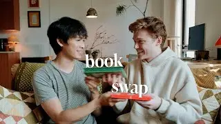 boyfriend book swap 📖 cozy fantasy vs dystopian sci-fi
