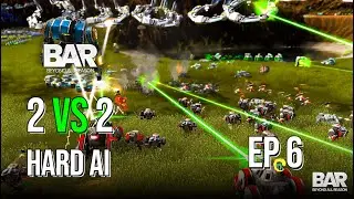 Beyond All Reason | Leveling Up – Against 2 Hard AIs | EP 6 | RTS Games