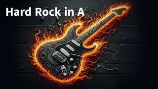 Raw Power - Hard Rock Guitar Backing Track in A
