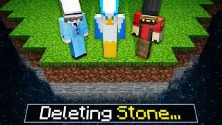 Minecraft, but every minute a random block is deleted
