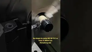 Adaptor for Astrophotography QHY camera mounting on Canon lens