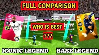 100 Rated Iconic Adriano Vs Legend Adriano | Full Comparison | PES 2020 Mobile