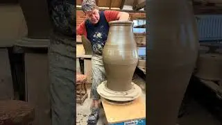 Assembling a wild clay terracotta #plantpot  #pottery #potterytiktok