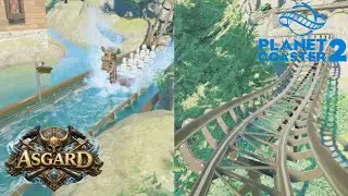 planet coaster 2 new area for Asgard has started! Asgard theme park episode 4