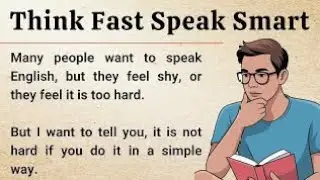 Do you want to think fast and speak smart in English without hesitation?