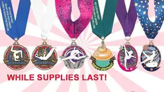 Hodges Badge Superstar Gymnastics Award Medals