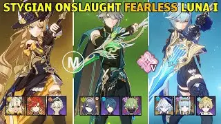C2 Navia & C1 Alhaitham & C6 Eula - Stygian Onslaught Fearless Luna 1 6.0 Genshin Impact