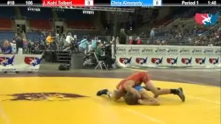 Fargo 2012 106 Round 1: J. Kohl Tolbert (Utah) vs. Chris Kimmerly (North Carolina)