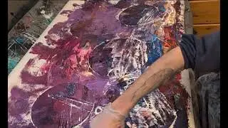 Paper towel painting #wheelchairartist #papertowel 