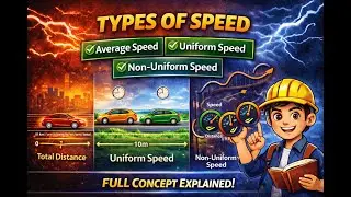 Types of Speed | Uniform, Non-Uniform & Average Speed | Full Concept + Examples