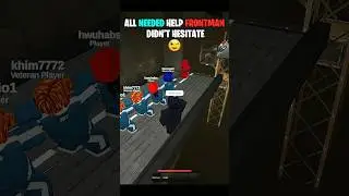 A Rare Moment: FRONTMAN Helped Everyone! 😭💖 Squid Game #shorts #roblox #squidgame