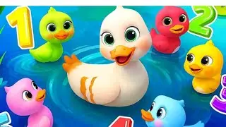 Counting with Ducks! 🦆 Five Little Ducks Nursery Rhyme&rdquo;