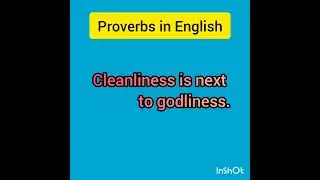 Cleanliness is next to godliness