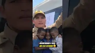 Firefighters find house where lost children from Maranh&atilde;o were staying.