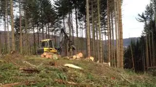 Ponsse Bear working in Scottish Highlands